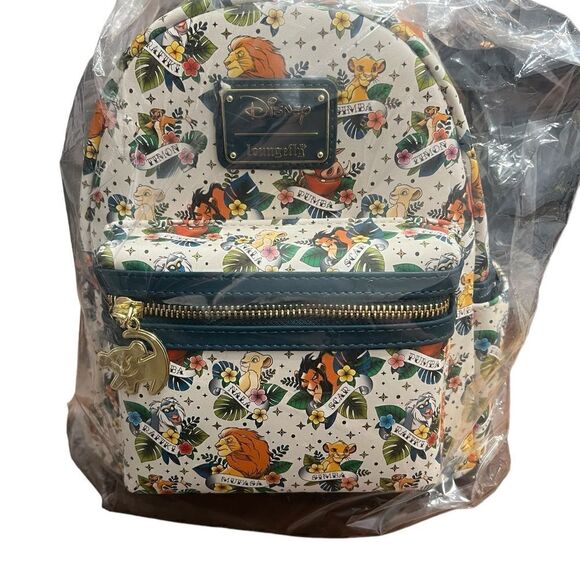 The Lion King tattoo Disney Loungefly Backpack New with Tags - Picture 6 of 6
